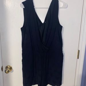 LOFT Black tank top romper